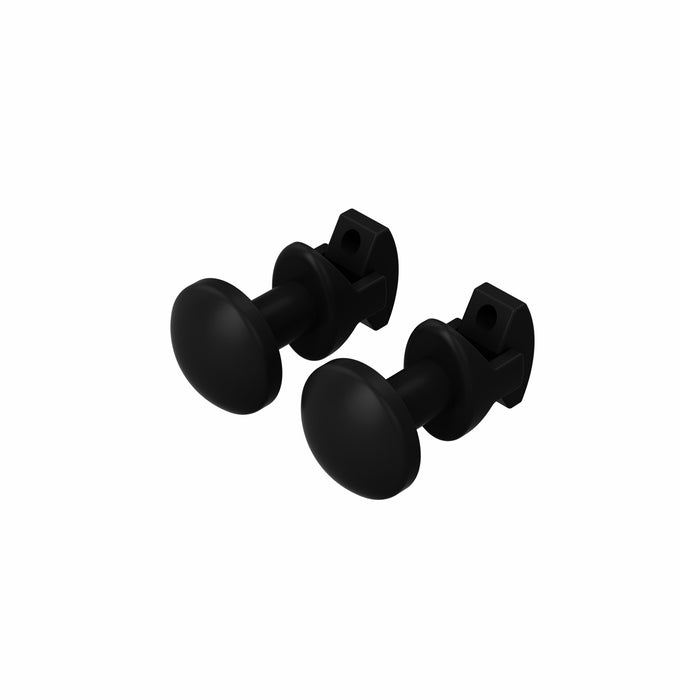 BOUTON SECHE-SERVIETTES NOIR (PRIX PAR 2PCS)