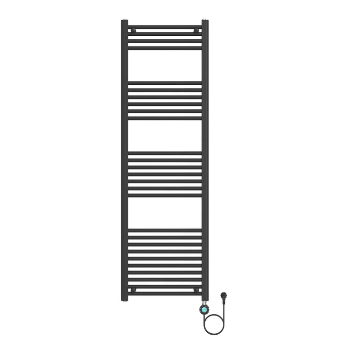 RADIATEUR SÈCHE-SERVIETTES EN ÉLECTRIQUE 220V NOIR MAT 1600X500 - 700W