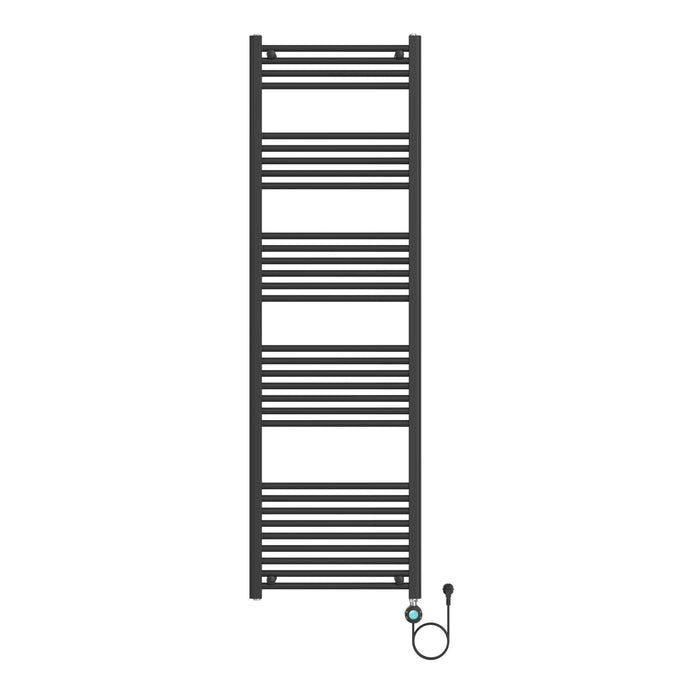 RADIATEUR SÈCHE-SERVIETTES EN ÉLECTRIQUE 220V NOIR MAT 1800X550 - 900W