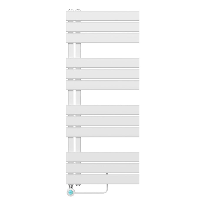 RADIATEUR SÈCHE-SERVIETTES ELECTRIQUE RACCORDEMENT GAUCHE/COMB - BLANC 1200X500-593W