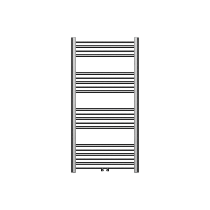 RADIATEUR SÈCHE-SERVIETTES RACCORDEMENT CENTRAL GRIS BRONZE 1200X600-414 WATT