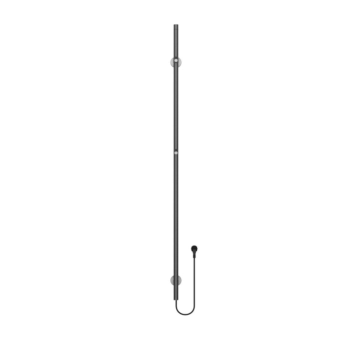 BELRAD ROD SÈCHE-SERVIETTES À TIGE - ÉLECTRIQUE - SIMPLE - 60W - Ø2,5CM - 150X6,3X12,7 CM - GUNMETAL