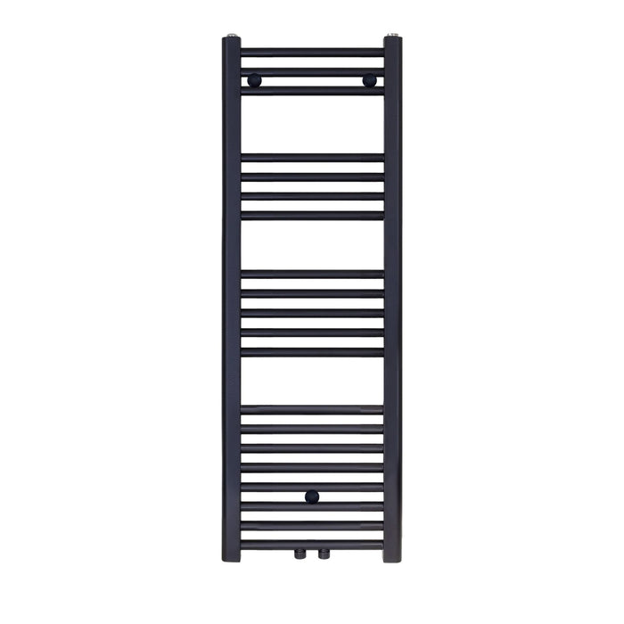 SÈCHE-SERVIETTES RACCORDEMENT CENTRAL NOIR MAT BROSSE 1200X400-458 WATT