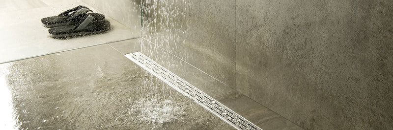 Caniveau de douche Aloni inox brossé