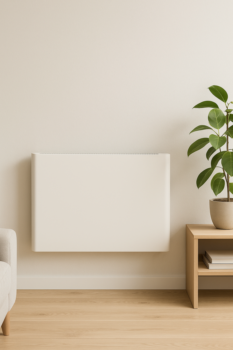 Elektrische wandradiator met stopcontact wit 2000W-600x1040mm
