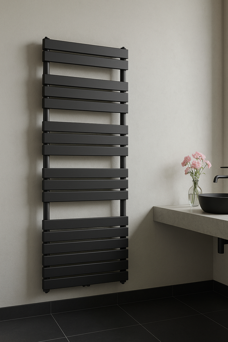RADIATEUR SÈCHE-SERVIETTES RACCORDEMENT CENTRAL NOIR 1600X600-908W