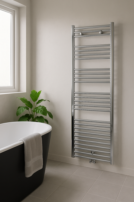 RADIATEUR SÈCHE-SERVIETTES RACCORDEMENT CENTRAL CHROME1700X600-620WATT