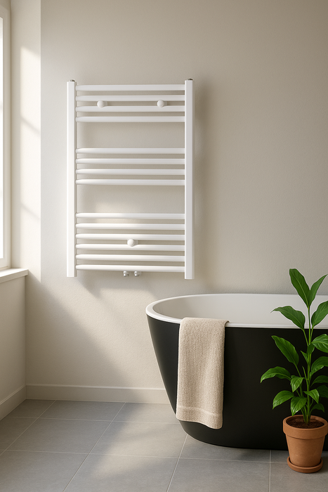 RADIATEUR SÈCHE-SERVIETTES RACCORDEMENT CENTRAL BLANC 800X500-352WATT