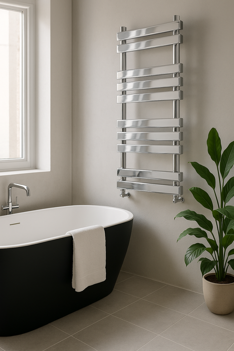 ALONI FLORA RACCORDEMENT GAUCHE-DROITE CHROME 950X500-335WATT