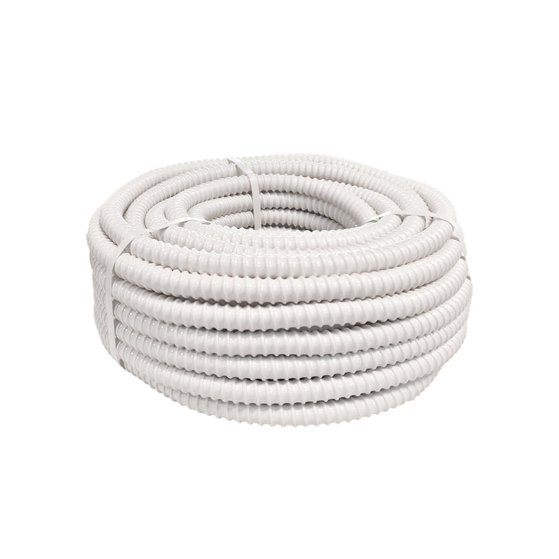 Tuyau d'évacuation des condensats universel flexible 16mm - 25m blanc