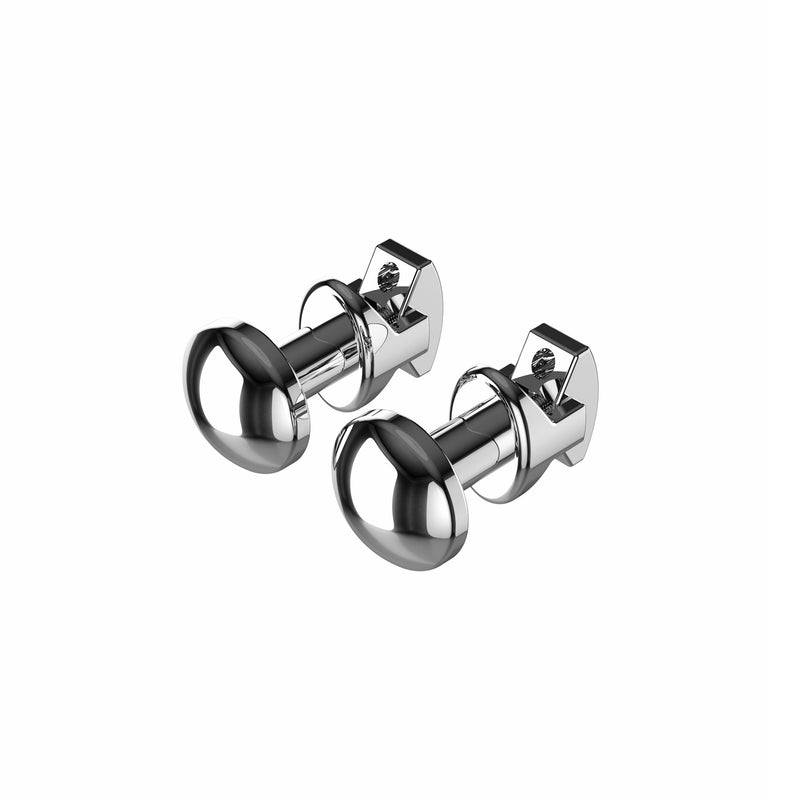 CHROME TOWEL DRYER BUTTON (PRICE PER 2PCS)