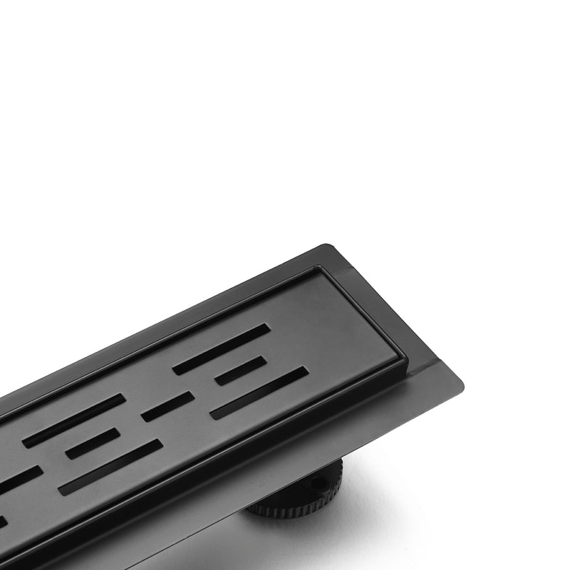 Caniveau de douche Aloni noir mat