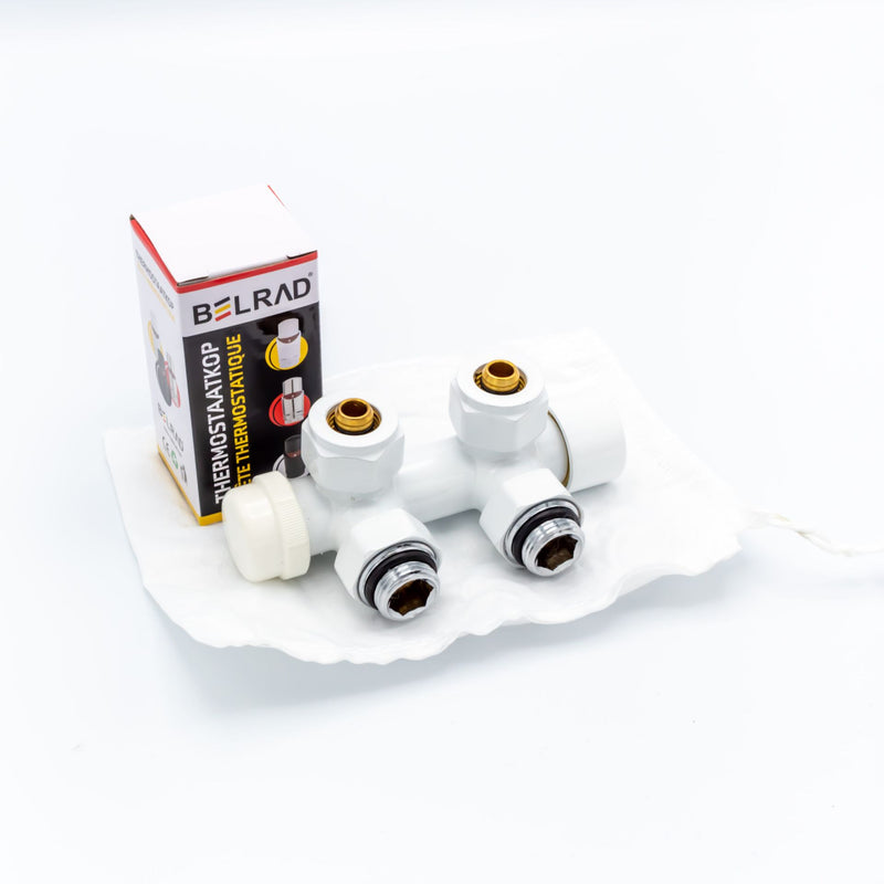 CENTRAL CONNECTION KIT WHITE BRACKET M30X16/2
