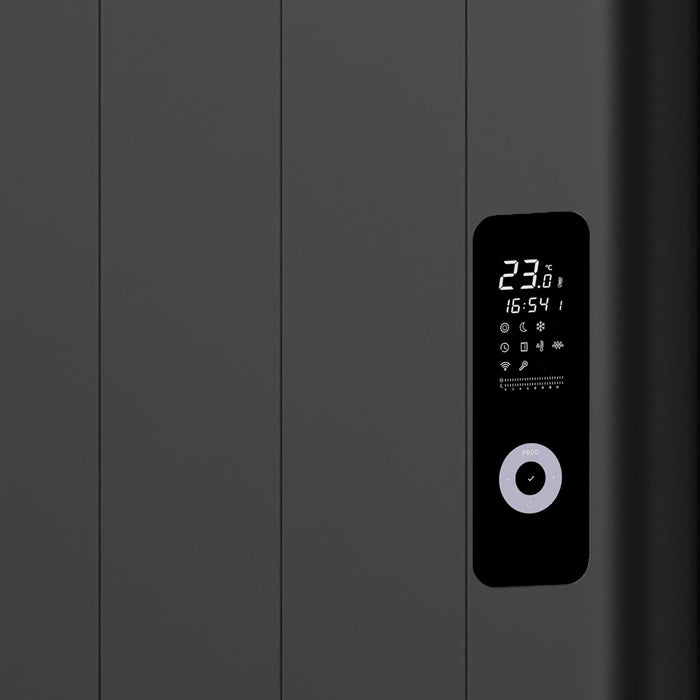RADIATEUR ELECTRIQUE NOIR / MURAL AVEC PRISE +WIFI PROGRAM 2000W-