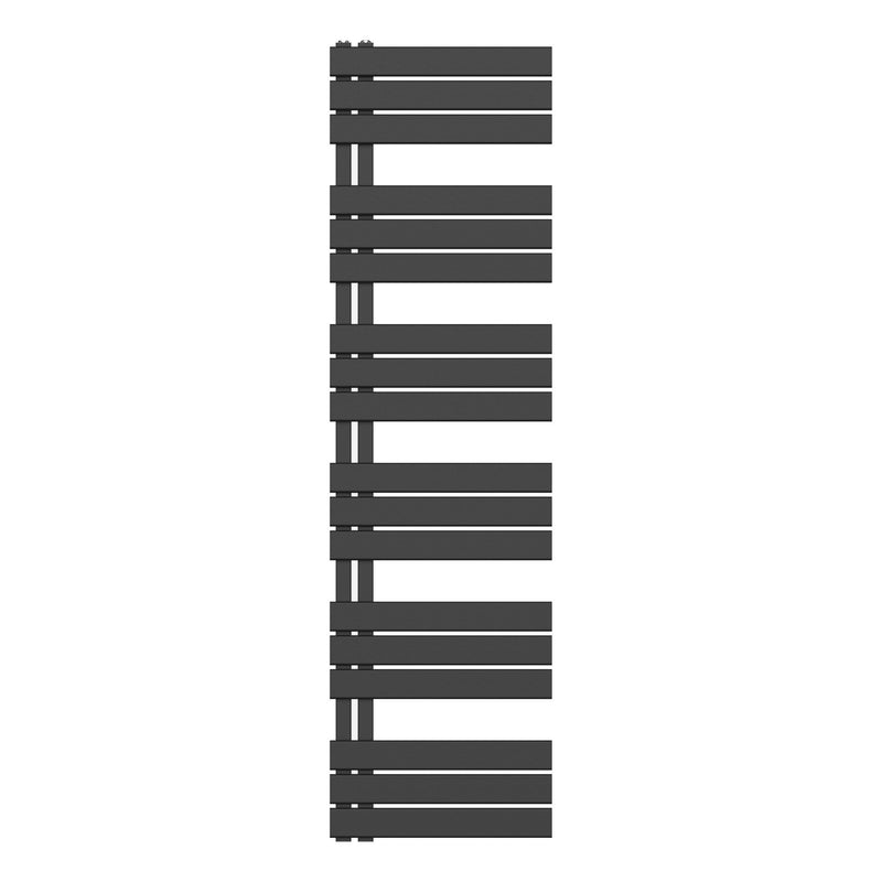 LEFT HAND TOWEL RADIATOR/COMB - BLACK 1800X500-890W