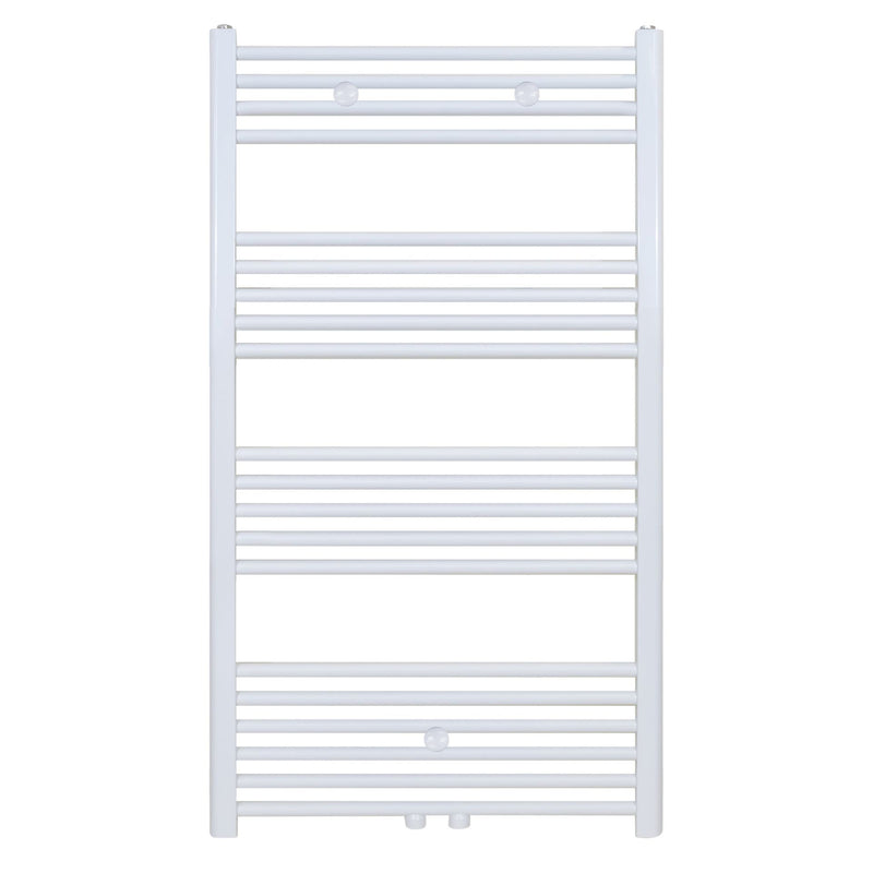 Towel dryer radiator central connection white 1200x600-616watt