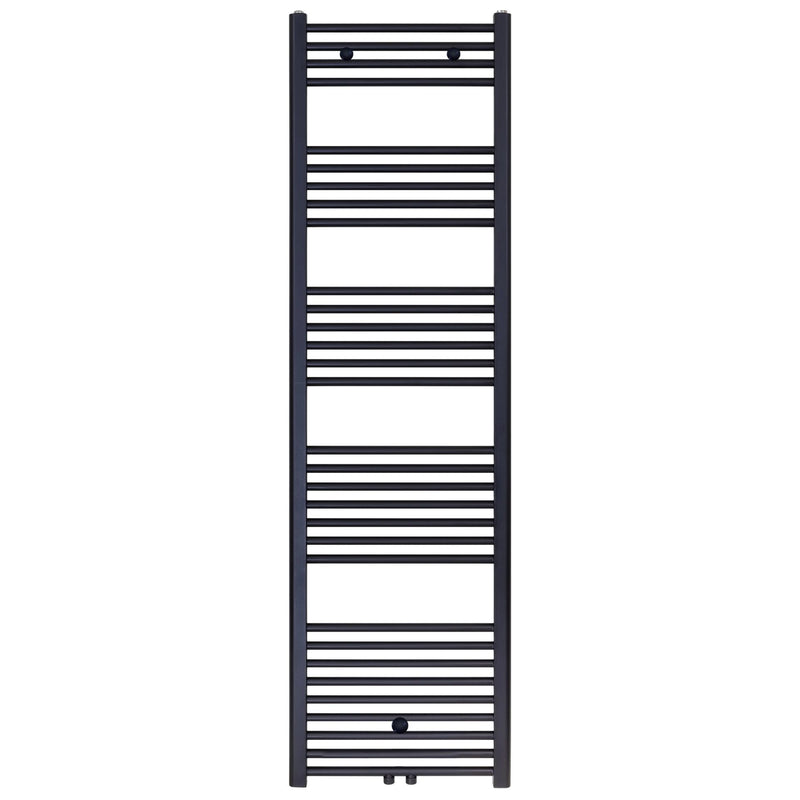 SÈCHE-SERVIETTES RACCORDEMENT CENTRAL NOIR MAT BROSSÉ 1800X500-821 WATT