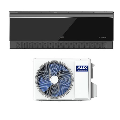 AUX Single Split kit complet 12000 BTU noir brillant