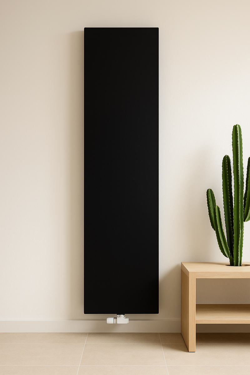 VERTICAL RADIATOR SMOOTH FACE TYPE 22 2000X600 - MATTE BLACK