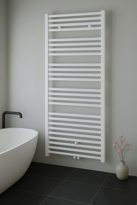 SECHE-SERVIETTE RACC.CENTR. BLANC MAT BROSSE 1800X600-944 WATT