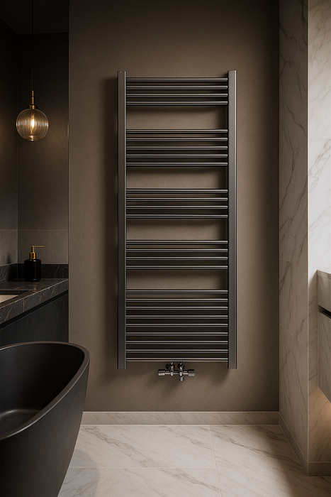 RADIATEUR SÈCHE-SERVIETTES RACCORDEMENT CENTRAL GRIS BRONZE 1600X600-557 WATT