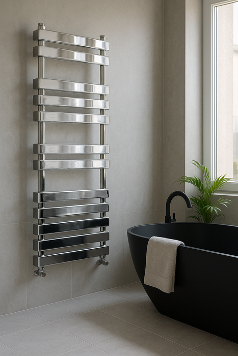 ALONI FLORA RACCORDEMENT GAUCHE-DROITE CHROME 1300X500-430WATT