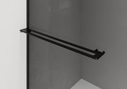 Paroi Curvy porte-serviettes noir mat