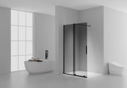 X-Slide Douche Italienne 120 Noir Mat Verre Fumé