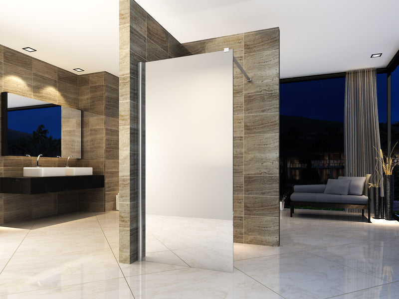Aloni Douche À L'Italienne 1200 Verre Miroir