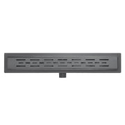 Caniveau de douche Aloni gunmetal brossé