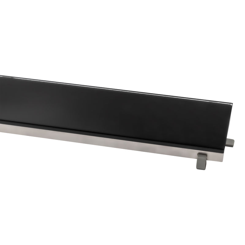 Grille verre noir Aloni