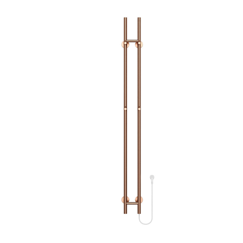BELRAD ROD ELECTRIC TOWEL RAIL (150X13CM) DOUBLE BRUSHED COPPER - 120W