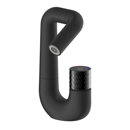 Aloni Flow mitigeur lavabo noir mat KS405504B