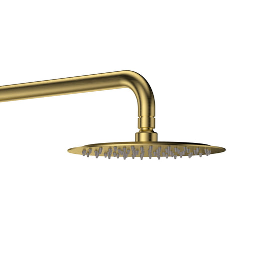 ALONI Optima Rondo Ensemble de douche pluie thermostatique apparent - Or Brossé