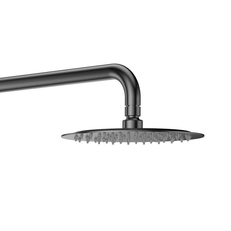 ALONI Optima Rondo Ensemble de douche pluie thermostatique apparent - Gunmetal