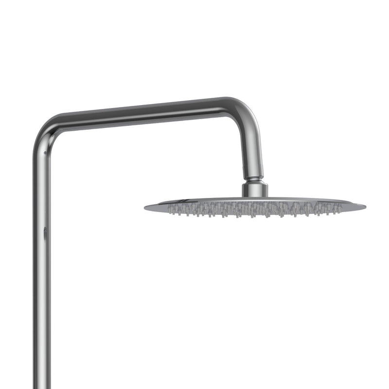ALONI Optima Rondo Ensemble de douche pluie thermostatique apparent Cool Touch - Chrome