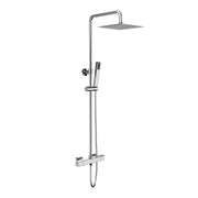 ALONI Optima Quadro Ensemble de douche pluie thermostatique apparent Cool Touch - Chrome