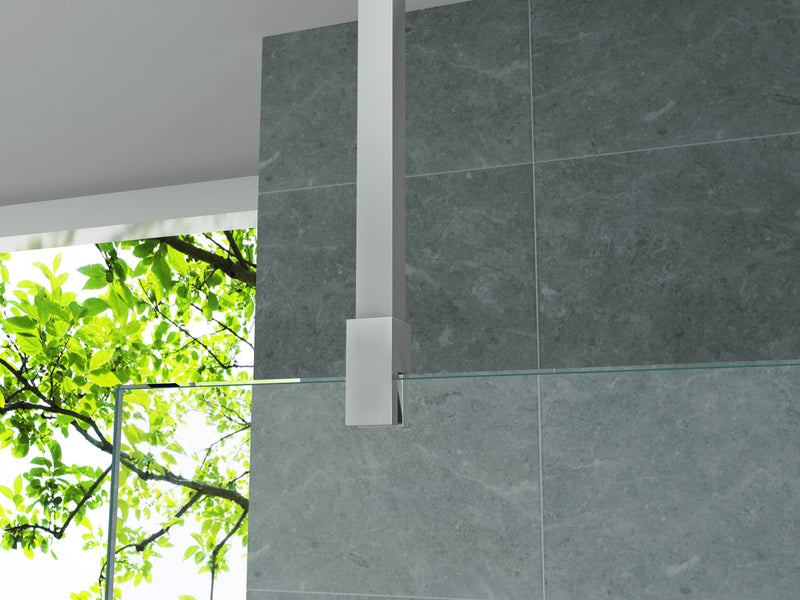 Support plafond Aloni inox brossé