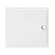 Aloni Receveur Acrylique 80x80x4cm Blanc Brillant