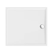 Aloni Receveur Acrylique 90x90x4cm Blanc Brillant