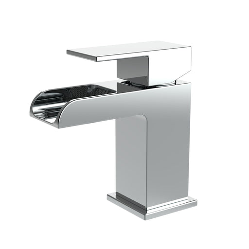 Aloni Square Mitigeur de Lavabo en Cascade - Chrome