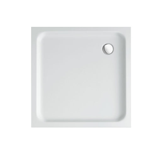Aloni Receveur De Douche Acrylique Carré Surélevé 90x90x15cm Blanc