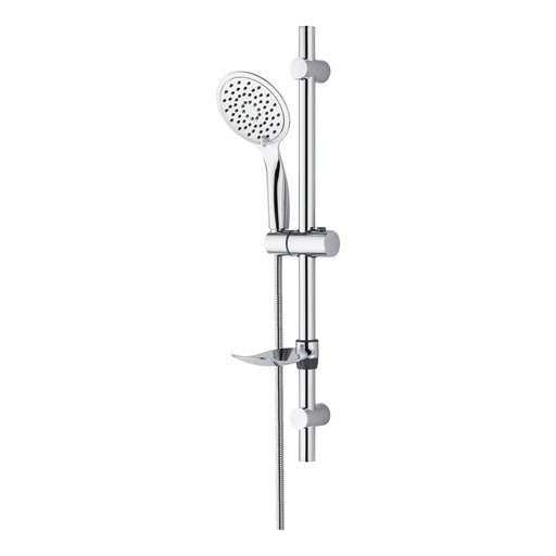 ALONI Slim Ensemble barre de douche complète avec douchette et flexible - Chrome