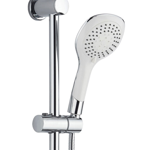 ALONI Rain Bianco Ensemble de douche pluie thermostatique - Chrome
