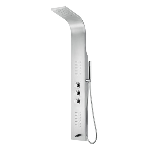 ALONI Colonne de douche thermostatique Acier Inox Brossé