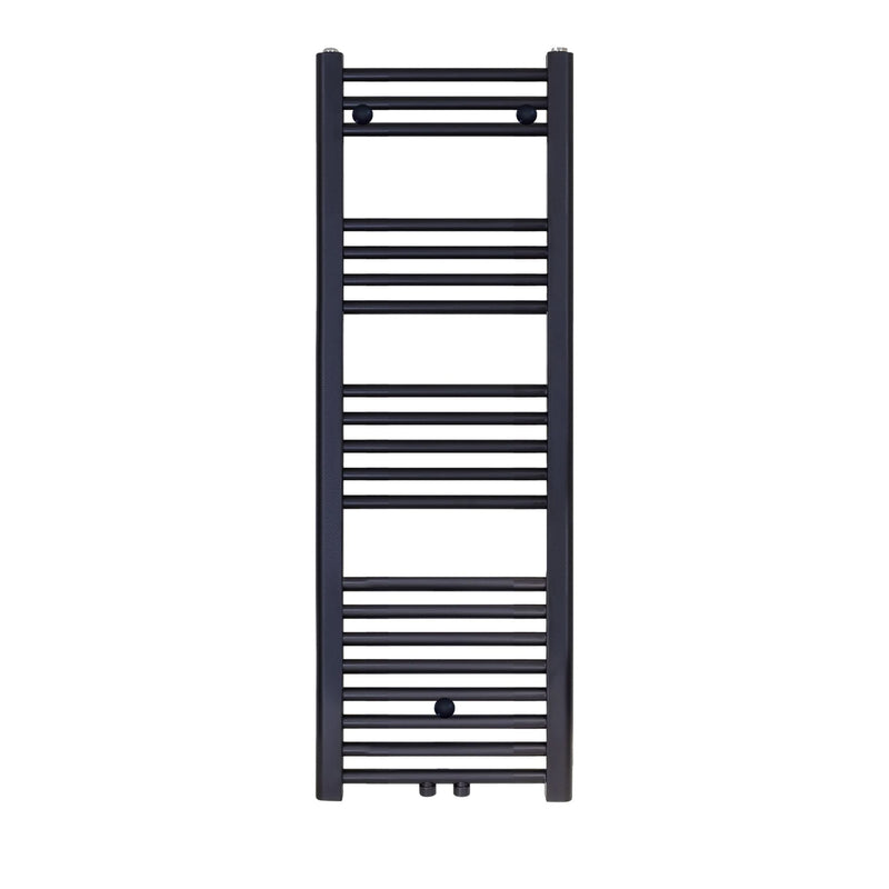 CENTRALE AANSLUITING HANDDOEKHOUDER GEBORSTELD MAT ZWART 1200X400-458 WATT